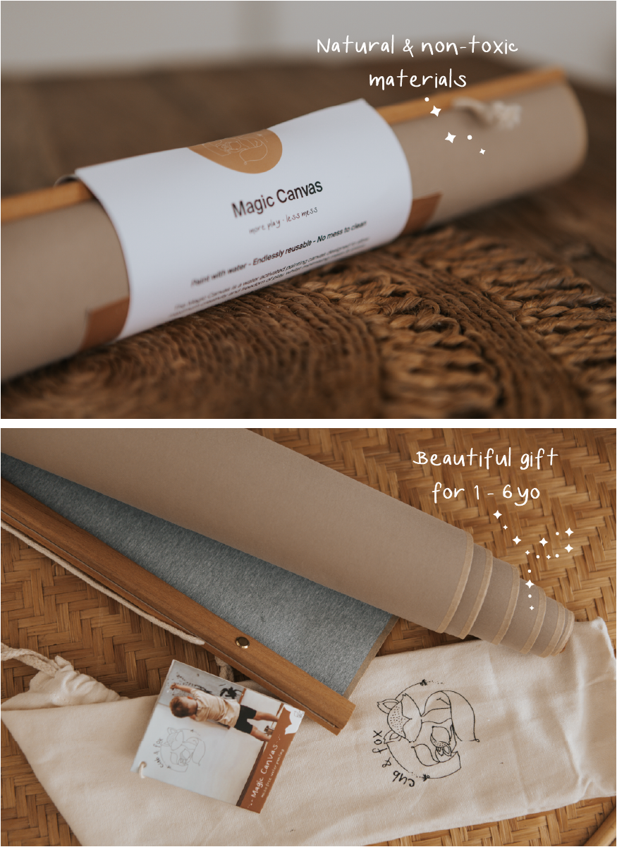 Magic Canvas & Brush Set: Paint with just water!