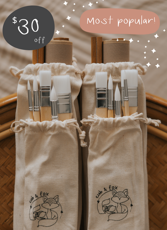 BUY 2: Magic Canvas & Brush Set