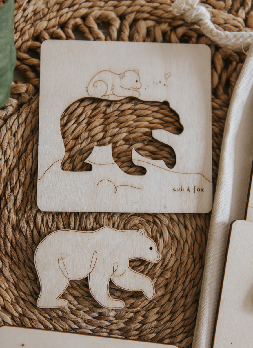 Woodland Stencil + Stamp Set